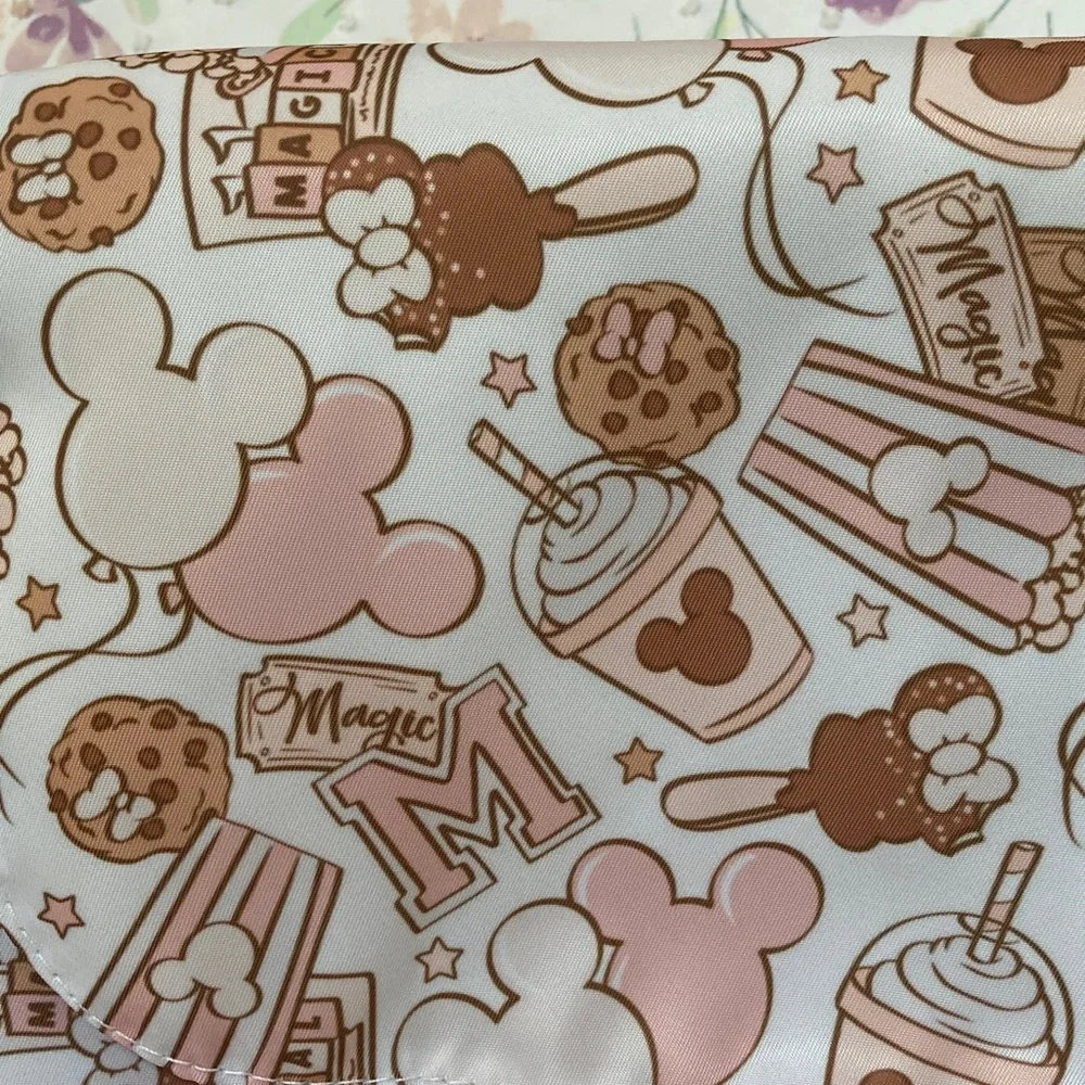 Disney Themed stroller Caddy/crossbody bag “snacks of magic” print